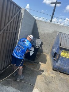 Cracker Barrel dumpster pad cleaning 0